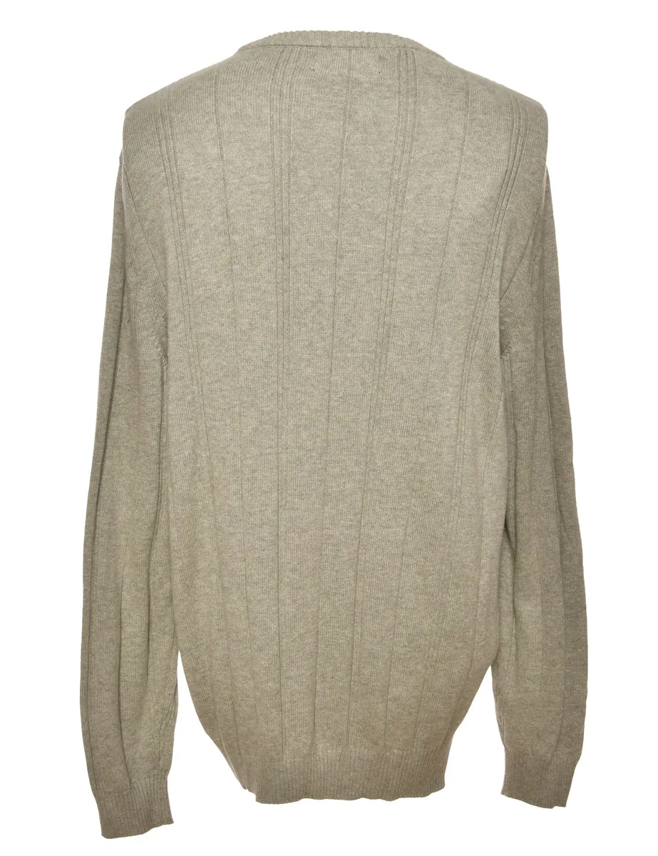 Grey John Ashford Long Sleeved Jumper - XL