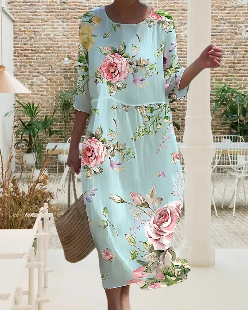 Harriet™ - Elegant Floral Dress