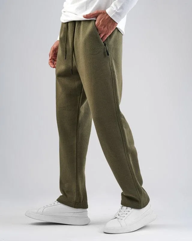 JOGGER WAIST SWEATPANTS  - OLIVE