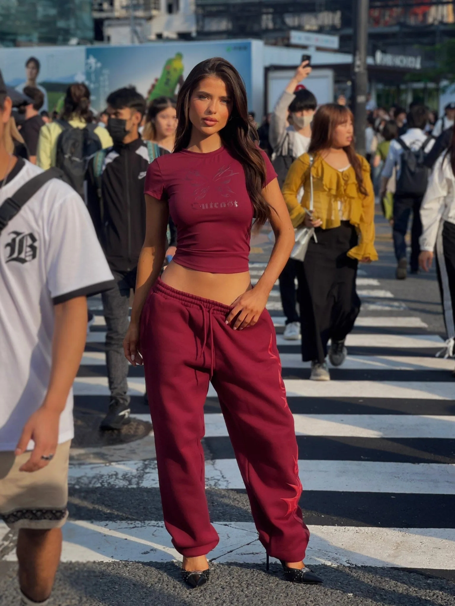 KARINA SWEATPANTS CHERRY