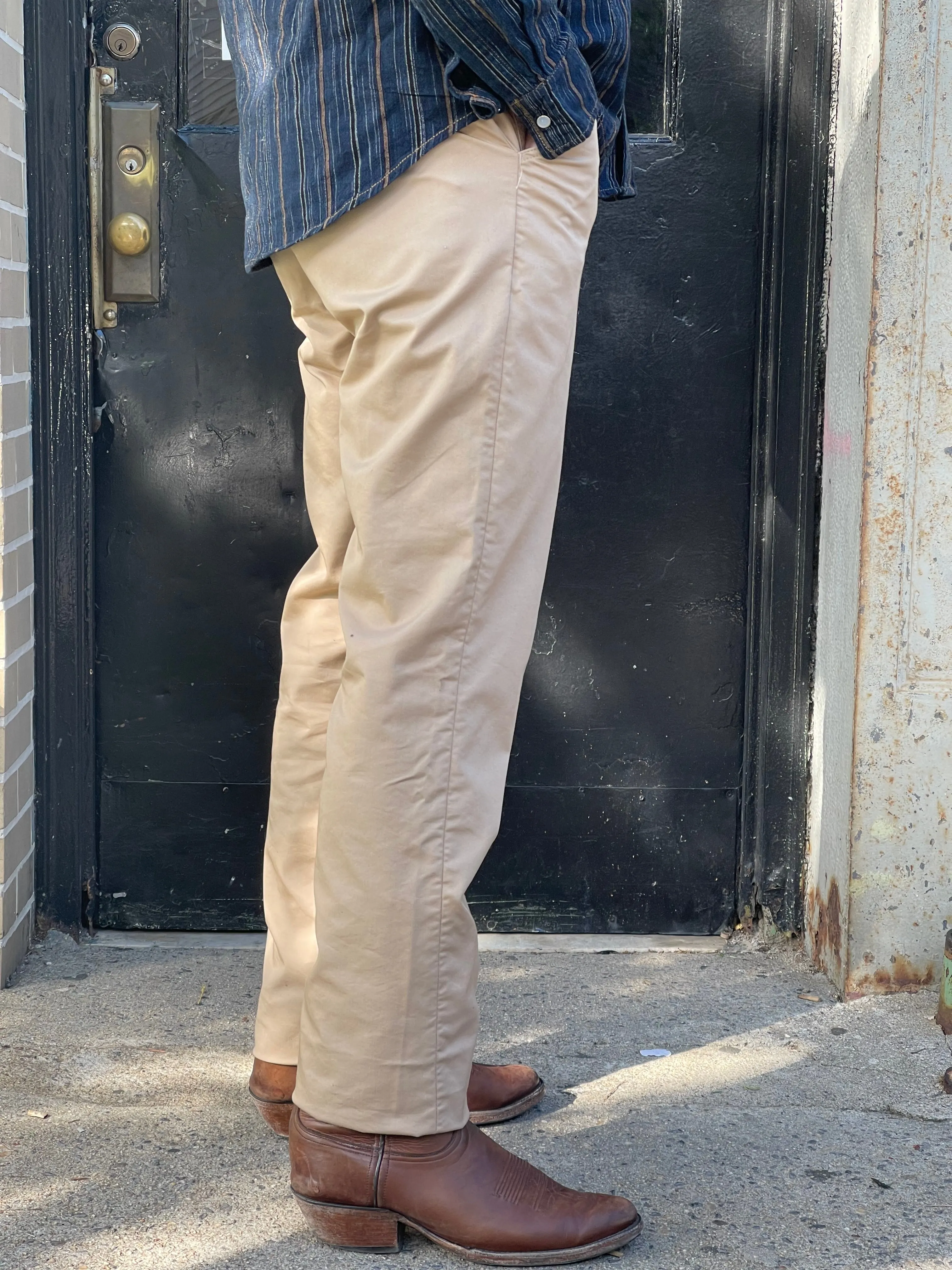 Khaki Japanese Solotex poly/cotton twill Work Uniform Chino