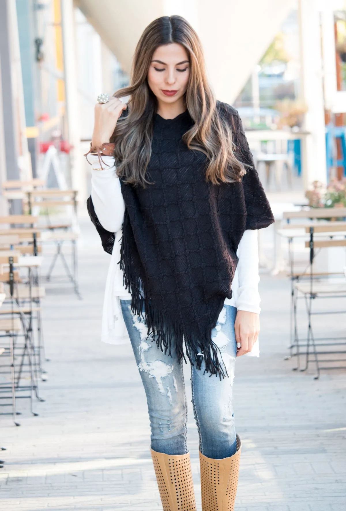 Knit Poncho