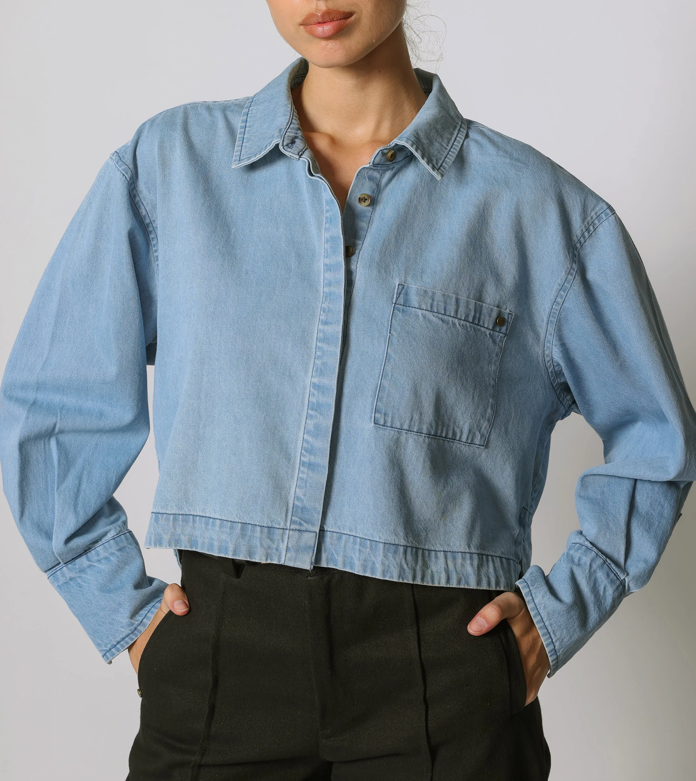 Laurel Blouse | Light Denim