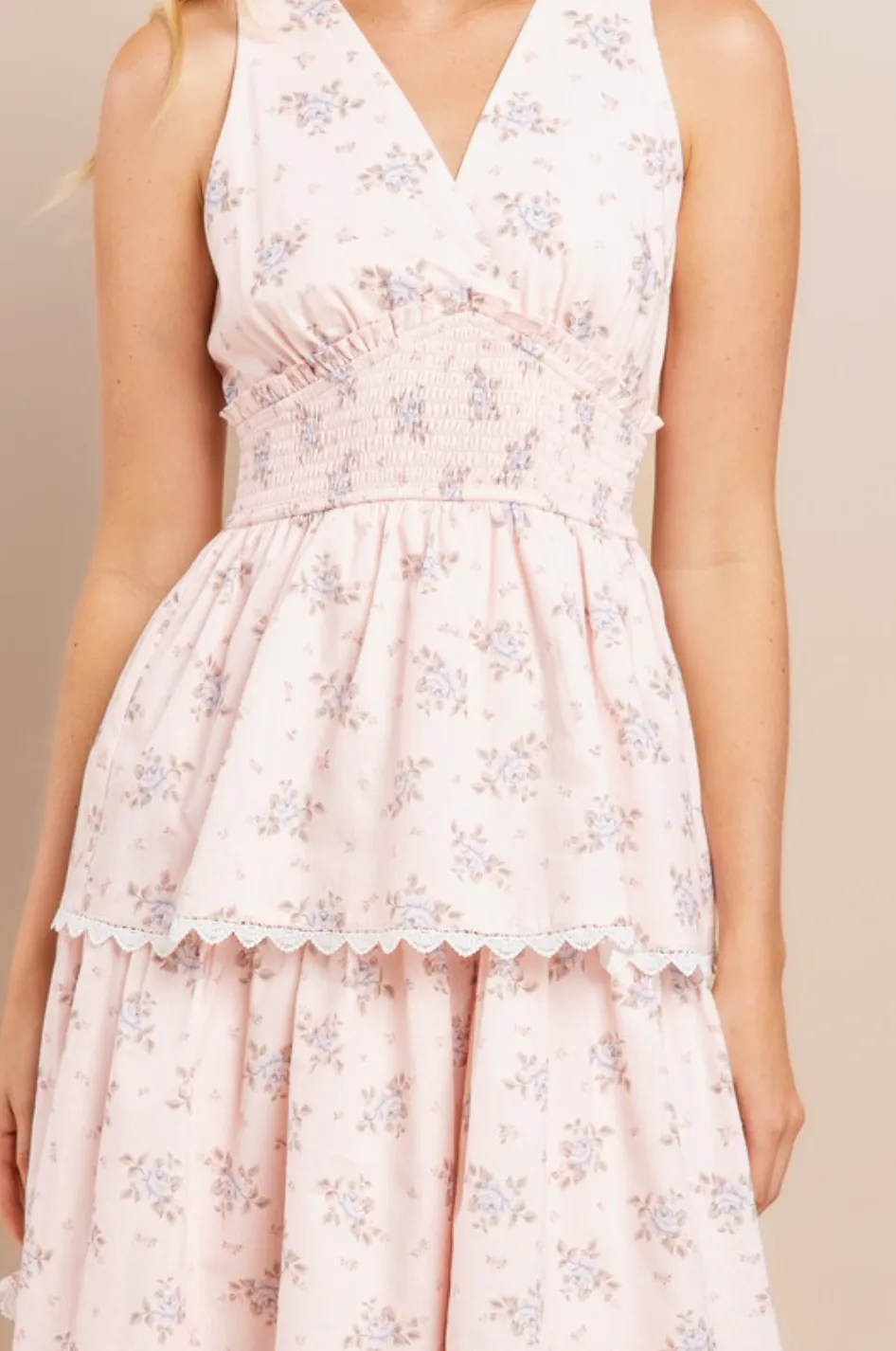 Lola Floral Midi Dress