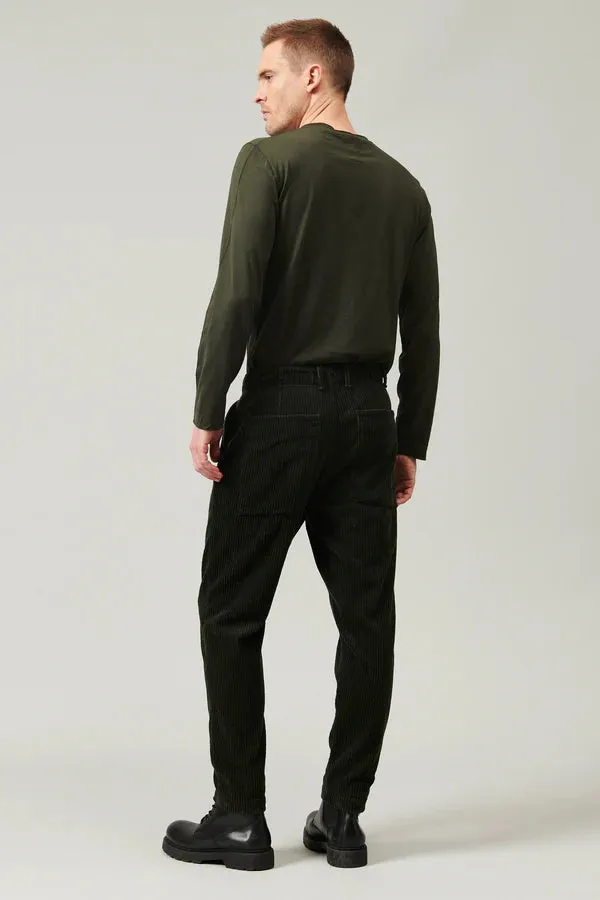 Loose-fit jogging trousers in corduroy - Musk