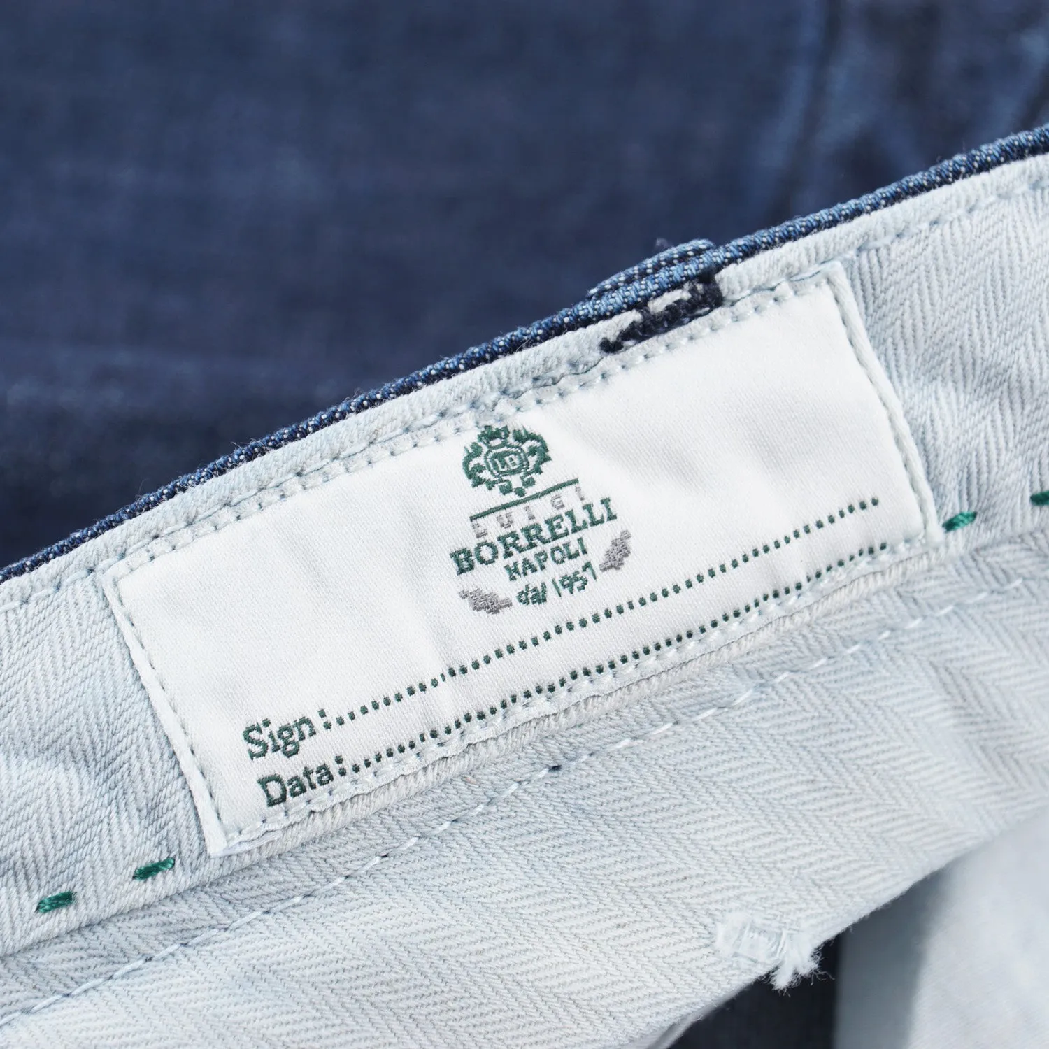 Luigi Borrelli Denim Chinos