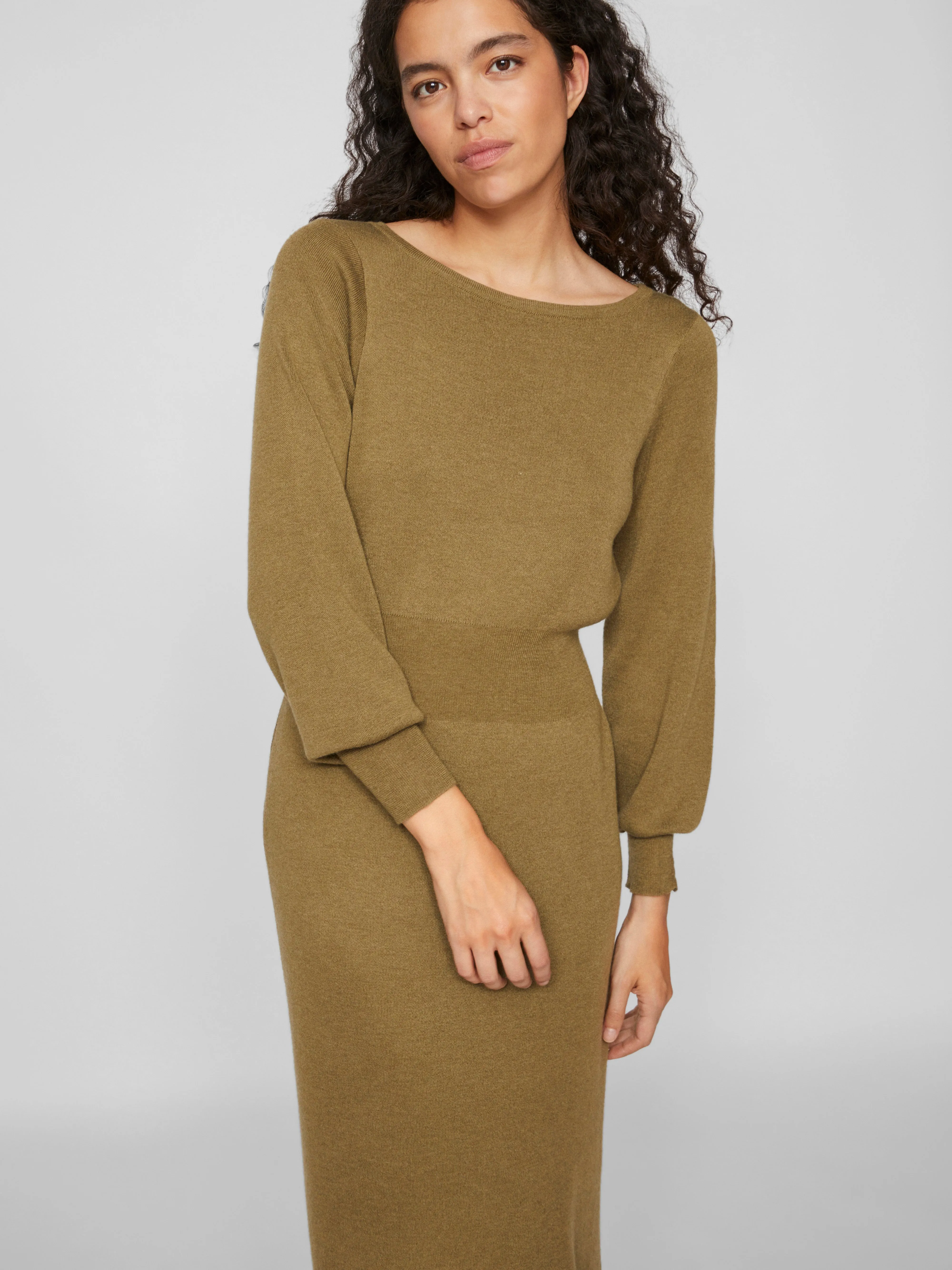 Marla Knit Dress (Gothic Olive/Melange)