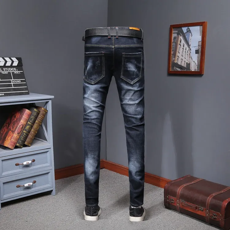 Men Colored Jeans Fashion Slim Fit