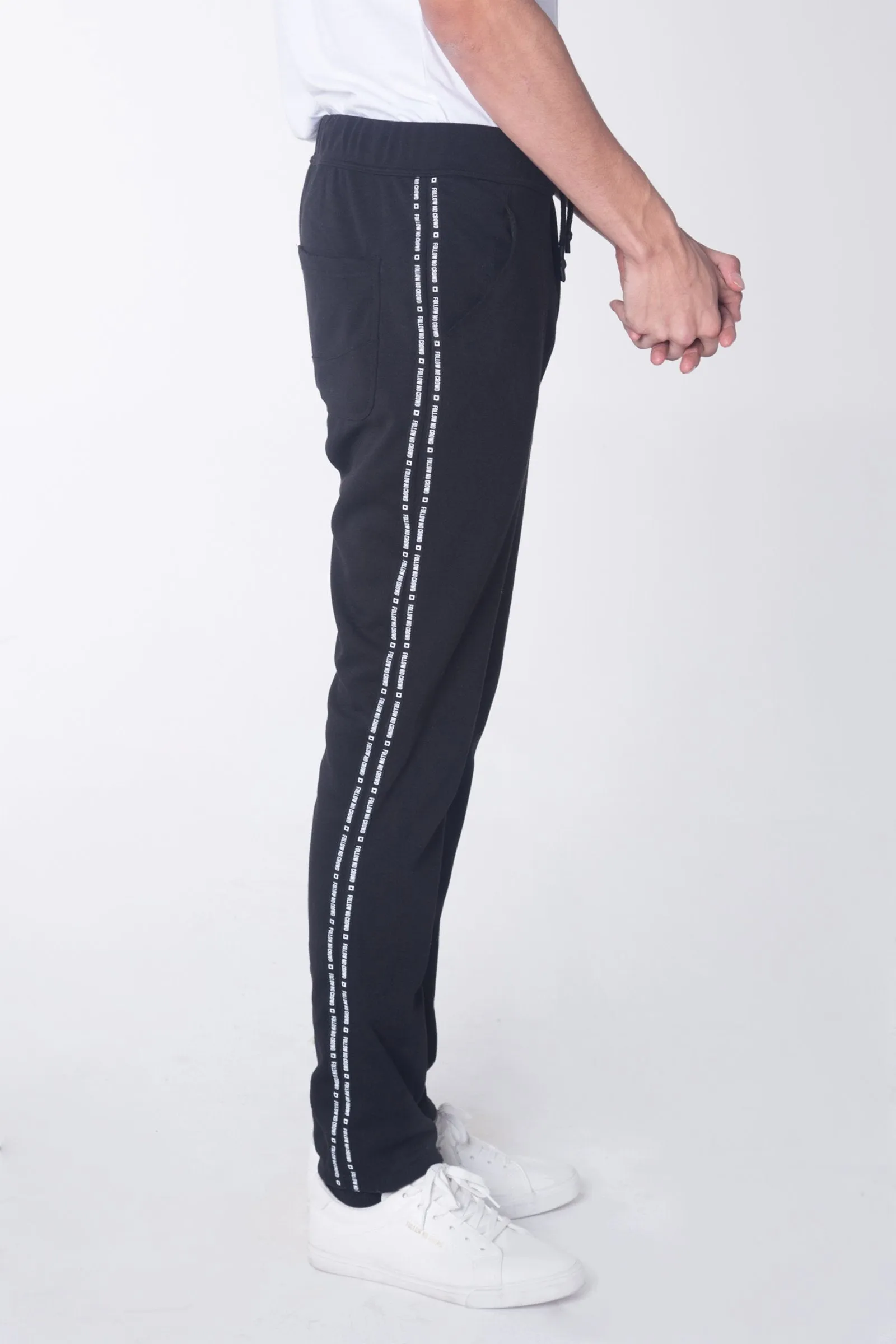 Mid Rise Trousers With Drawstring