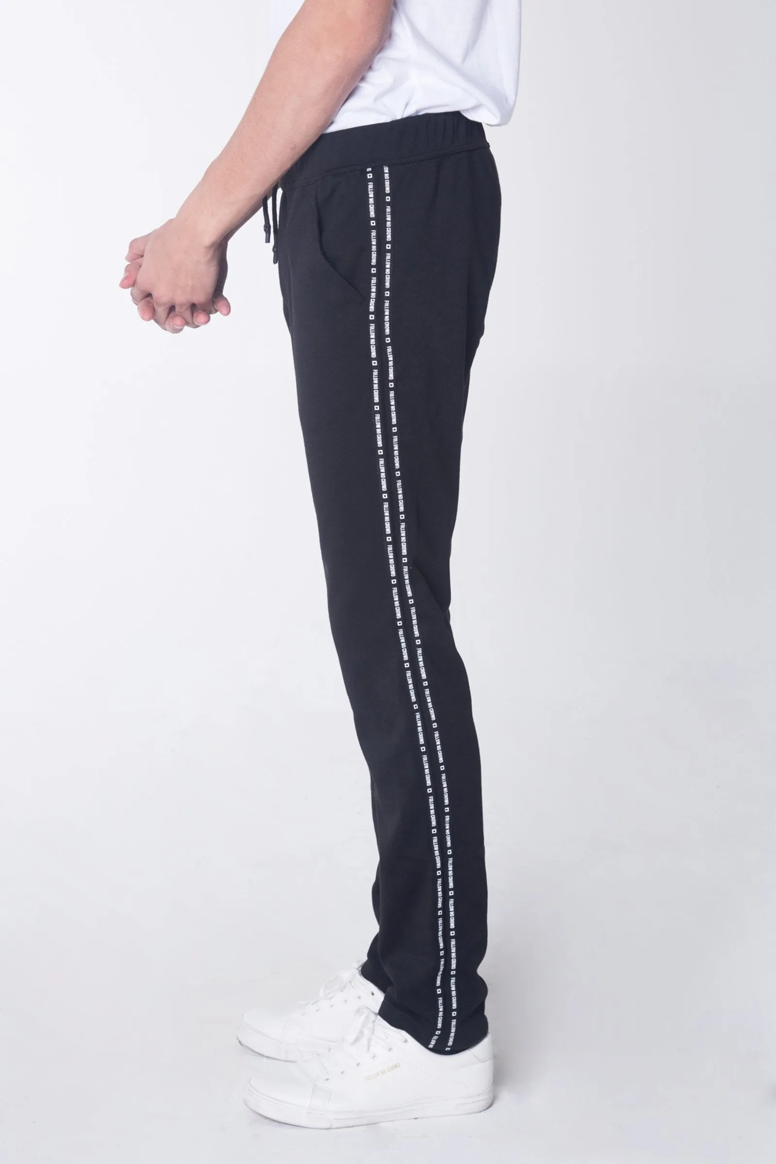 Mid Rise Trousers With Drawstring