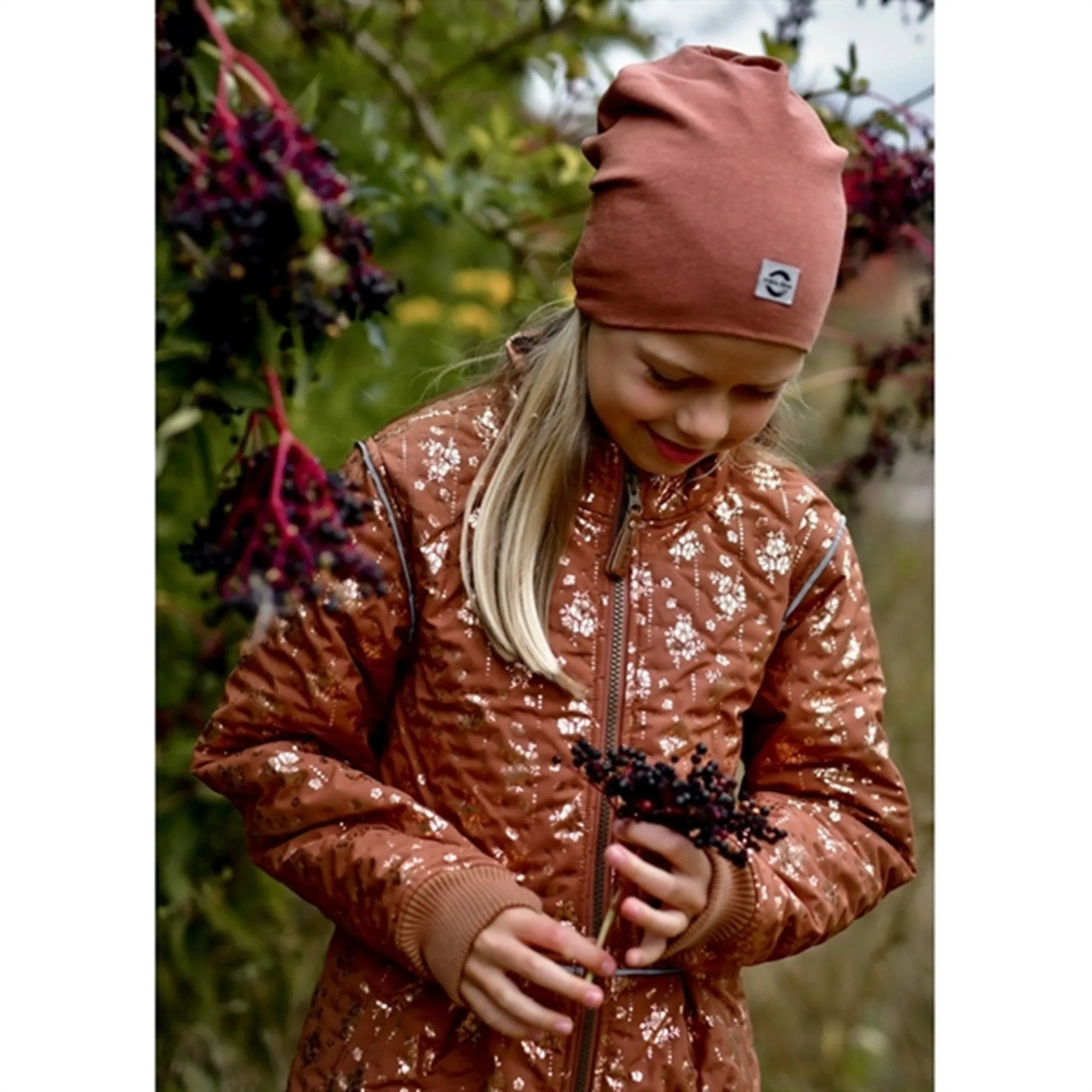 Mikk-Line Thermo Jacket Long AOP Russet