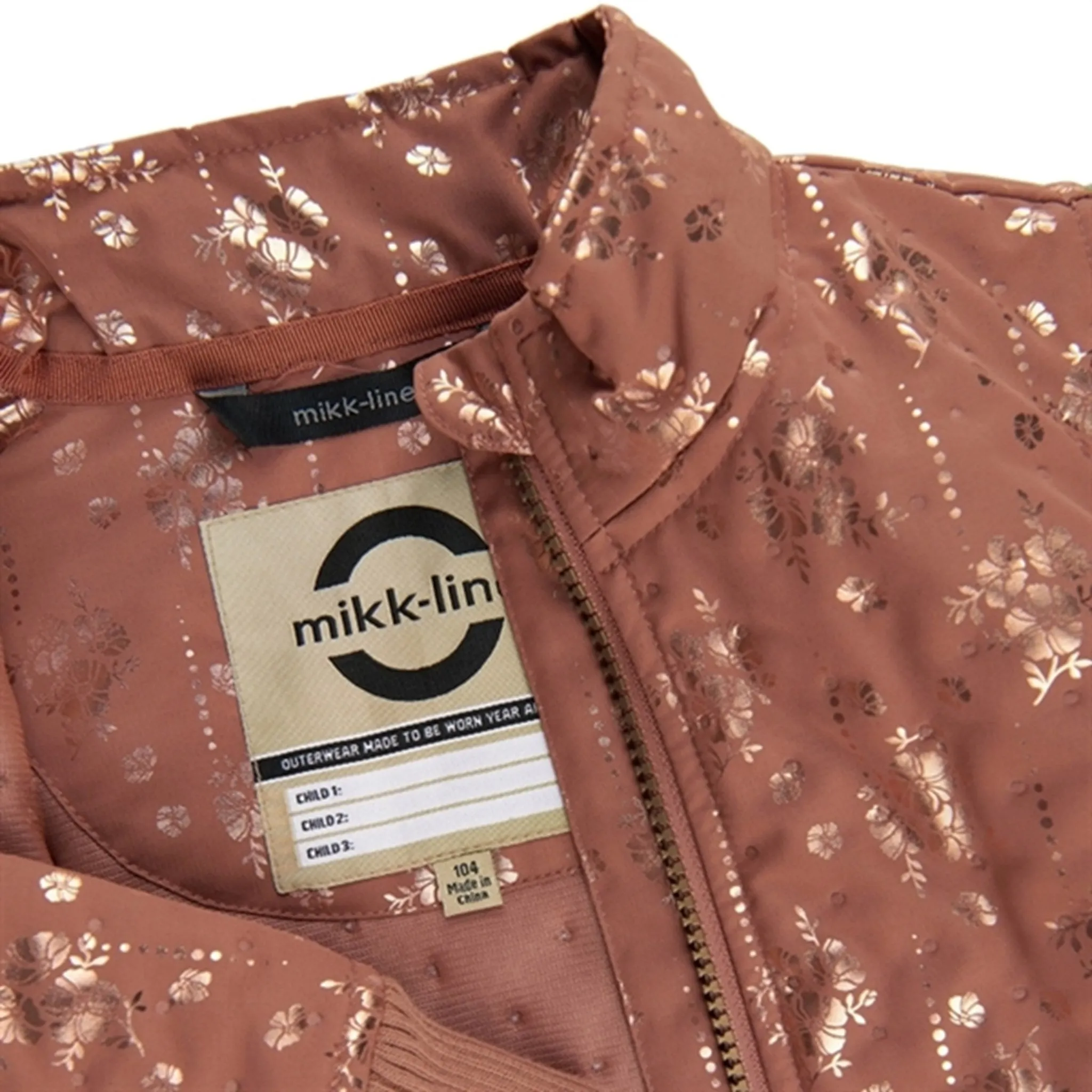 Mikk-Line Thermo Jacket Long AOP Russet