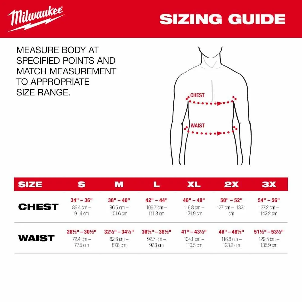 Milwaukee M300B-21 M12 Heated Black Axis Vest with (1) 2.0 Ah Battery and Charger