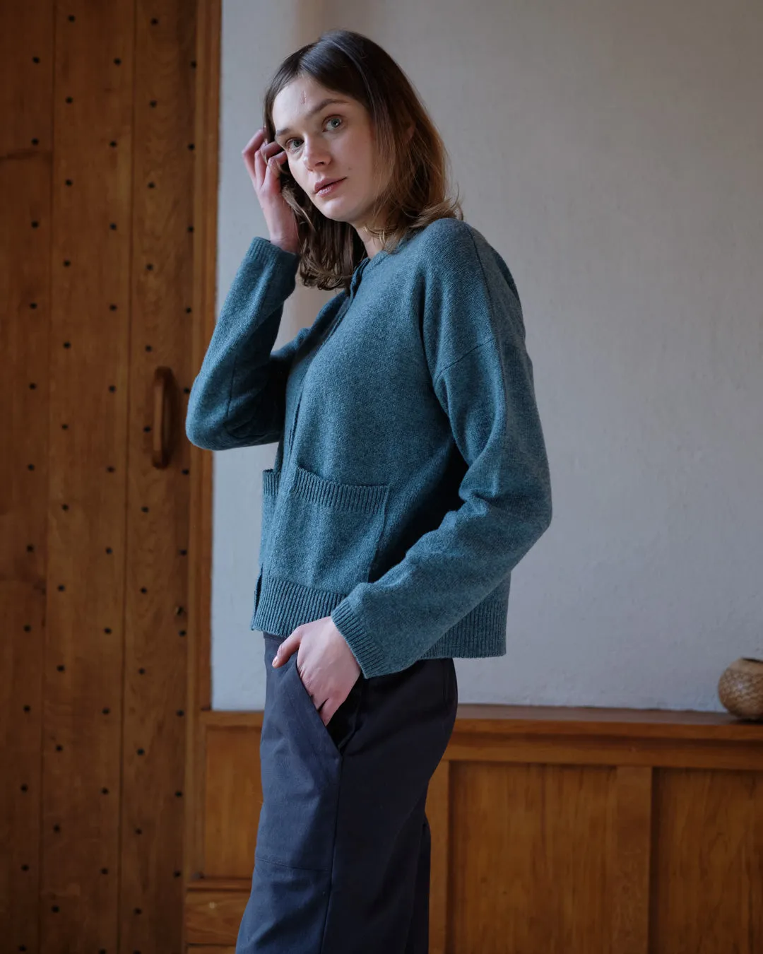 Mira Cropped Wool Cardigan