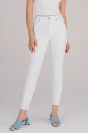 Morgan High Rise Straight Jean, White