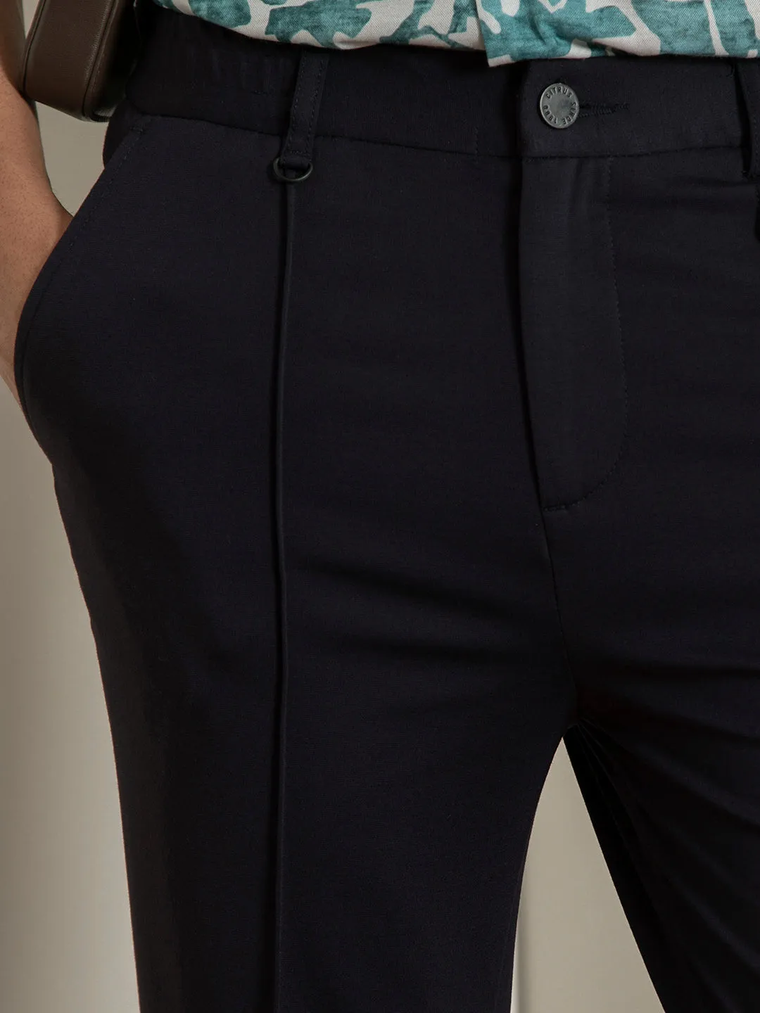 Navy Smart Trousers