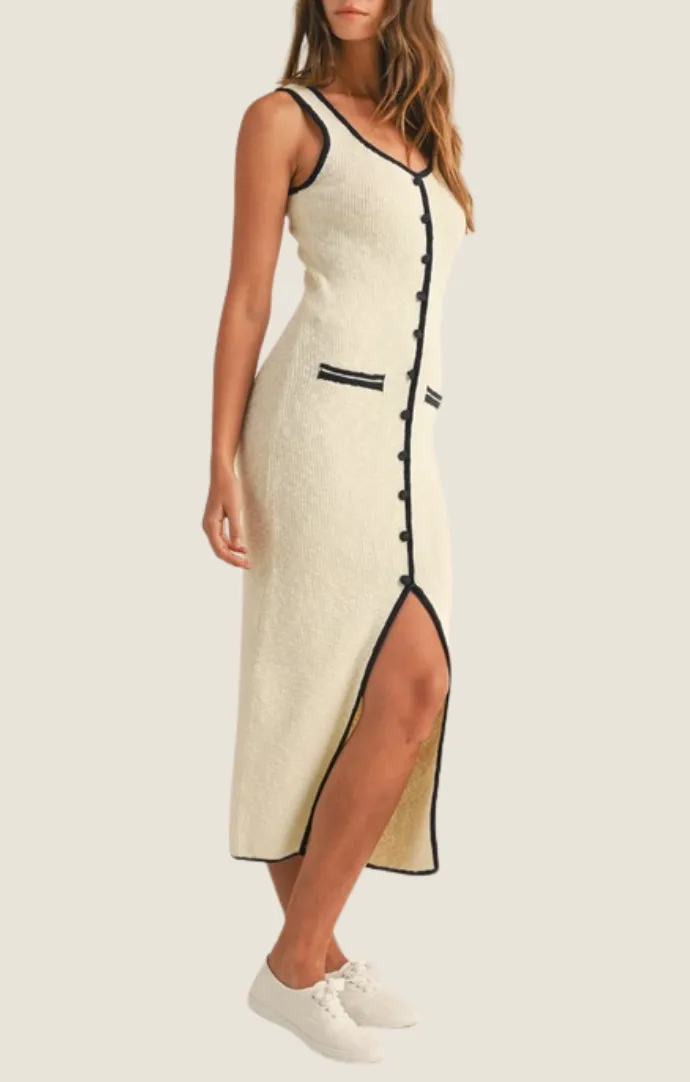 Noelle Cream Knit Dress