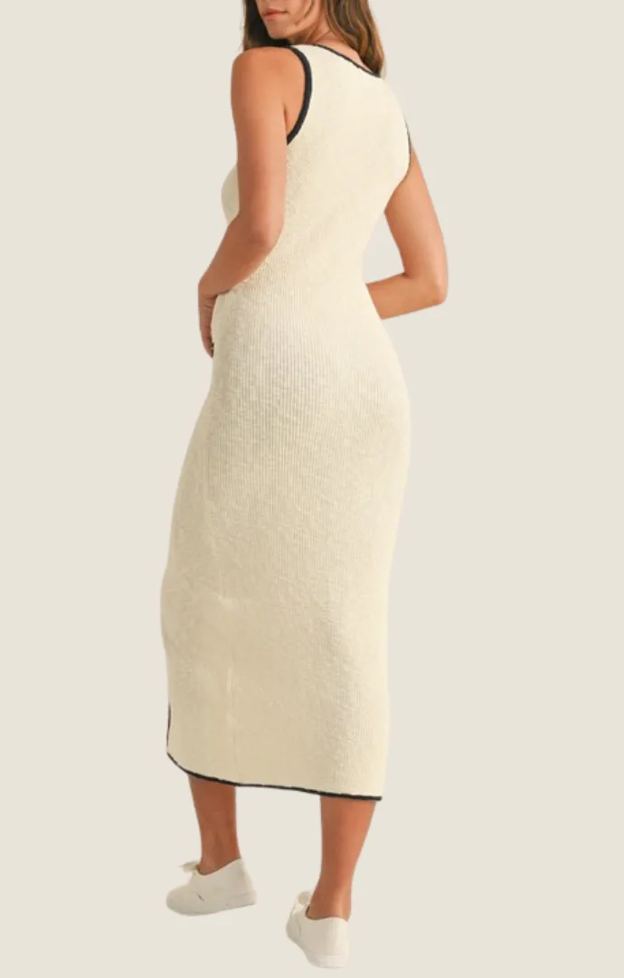 Noelle Cream Knit Dress