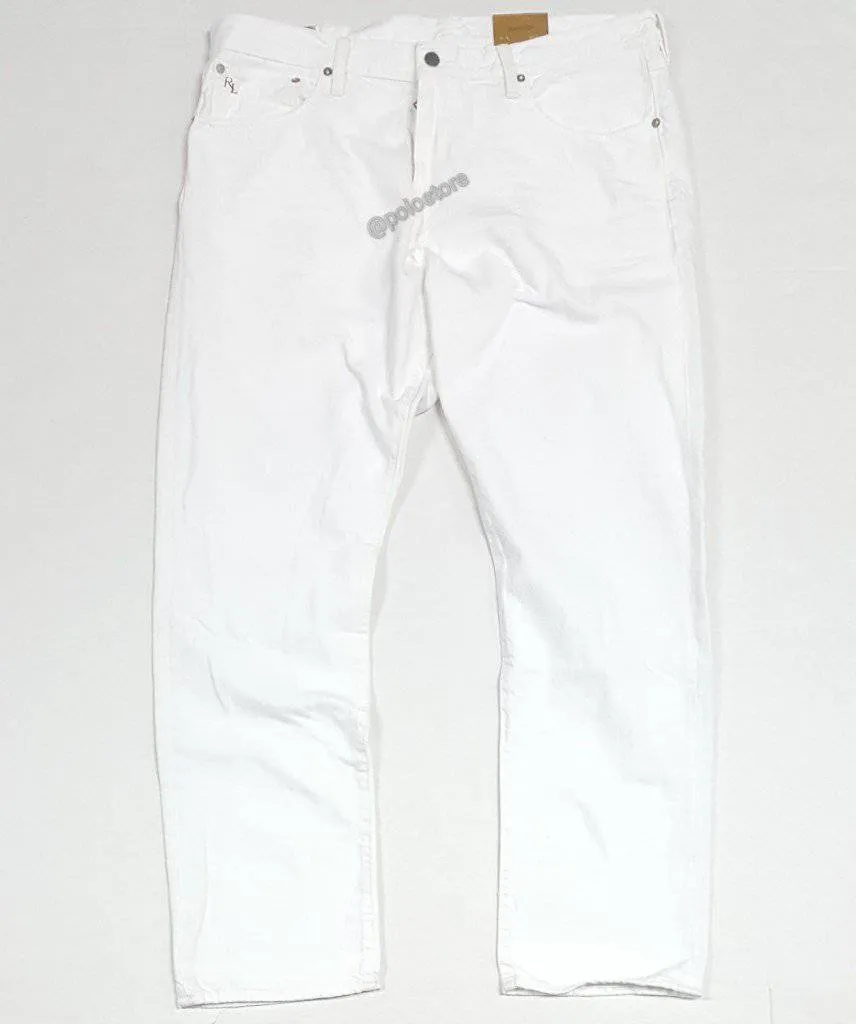 Nwt Polo Ralph Lauren White Hampton Straight Fit Jeans