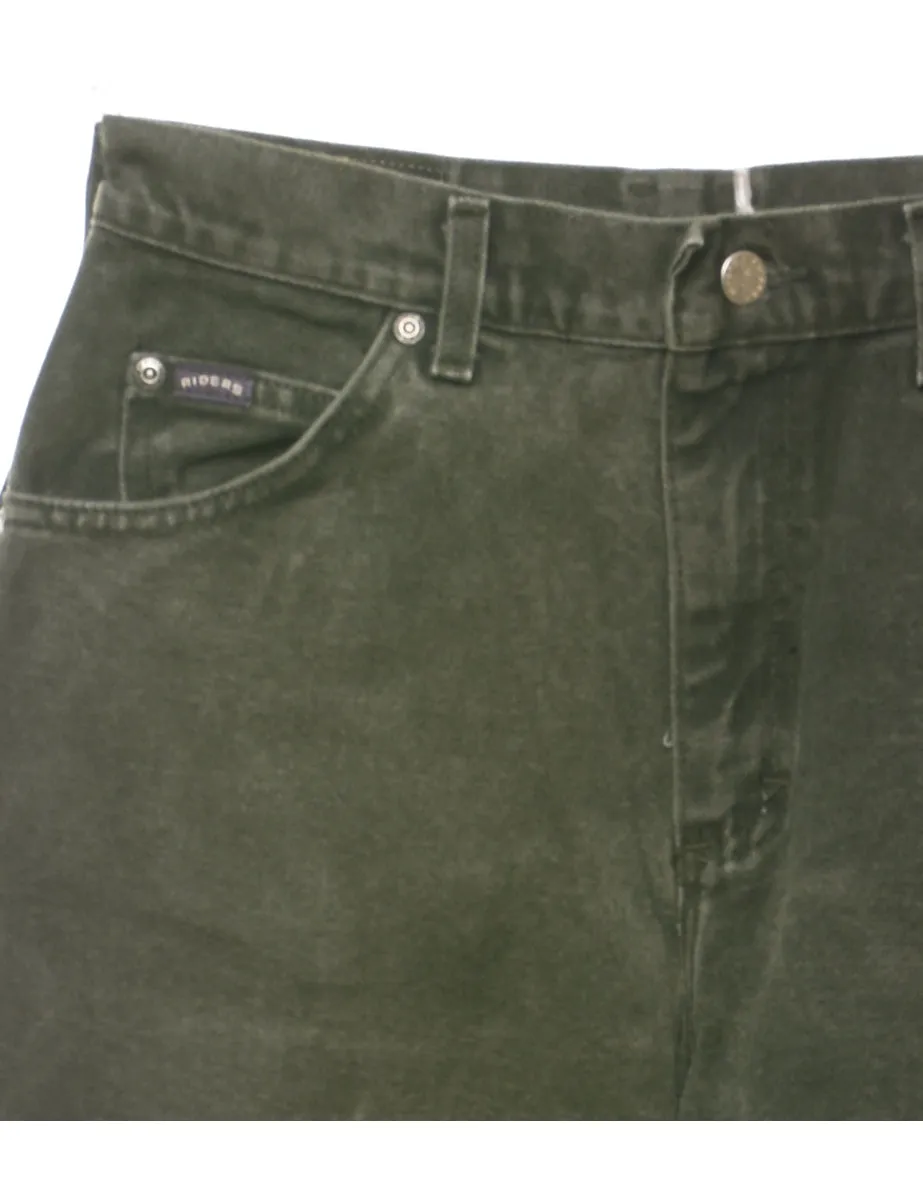 Olive Green Lee Tapered Jeans - W30 L29