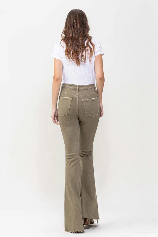 Olive High Rise Super Flare