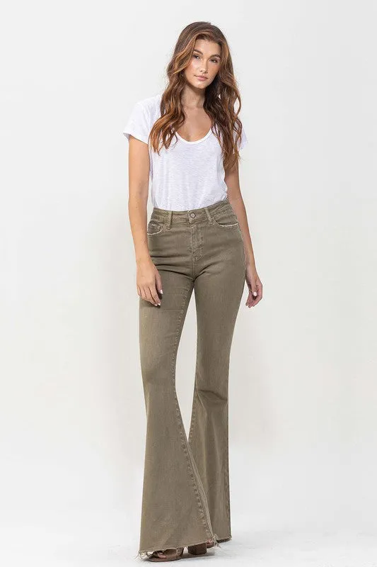 Olive High Rise Super Flare