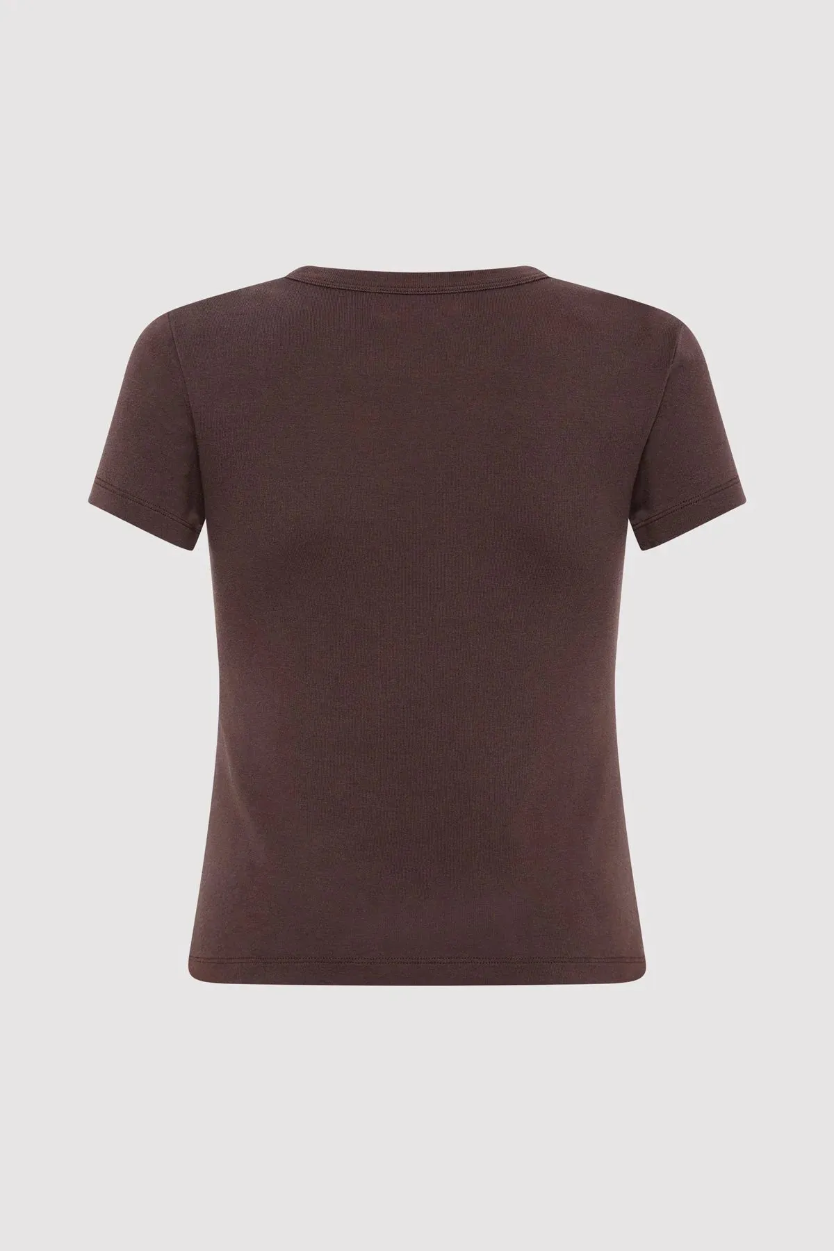 ORGANIC COTTON BABY TEE - RAISIN