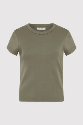 ORGANIC COTTON BABY TEE - SMOKEY OLIVE