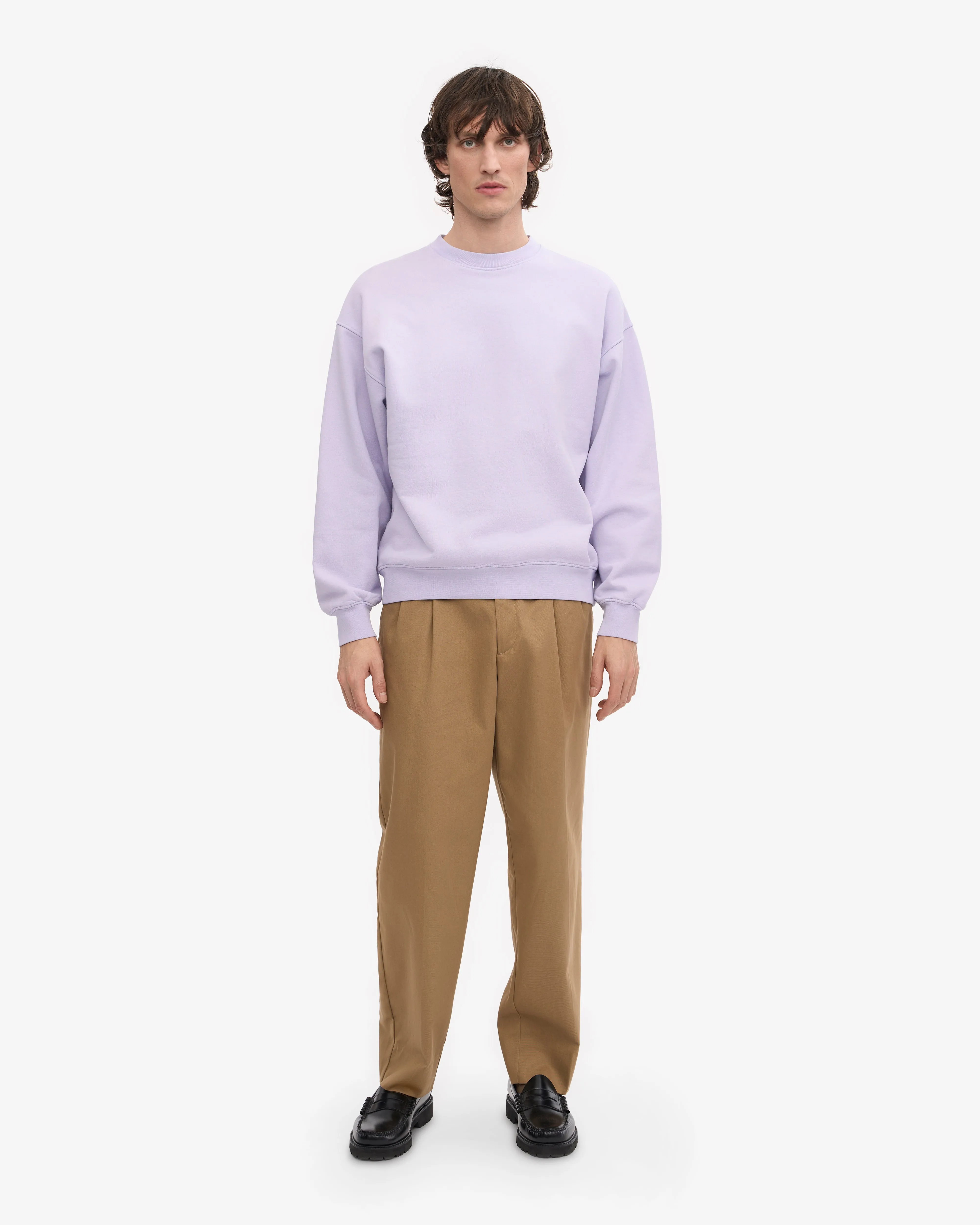 Organic Oversized Crew - Soft Lavender