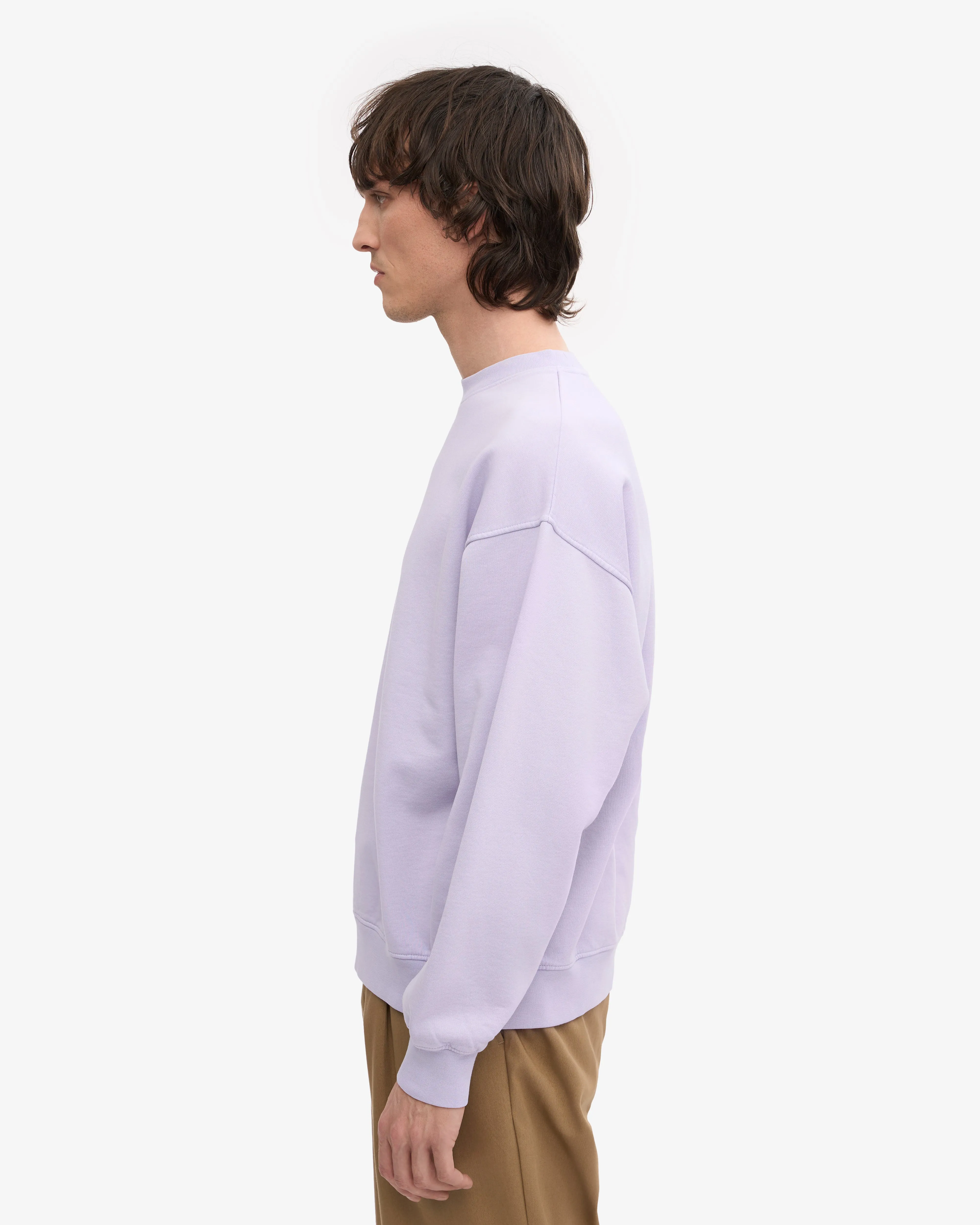 Organic Oversized Crew - Soft Lavender