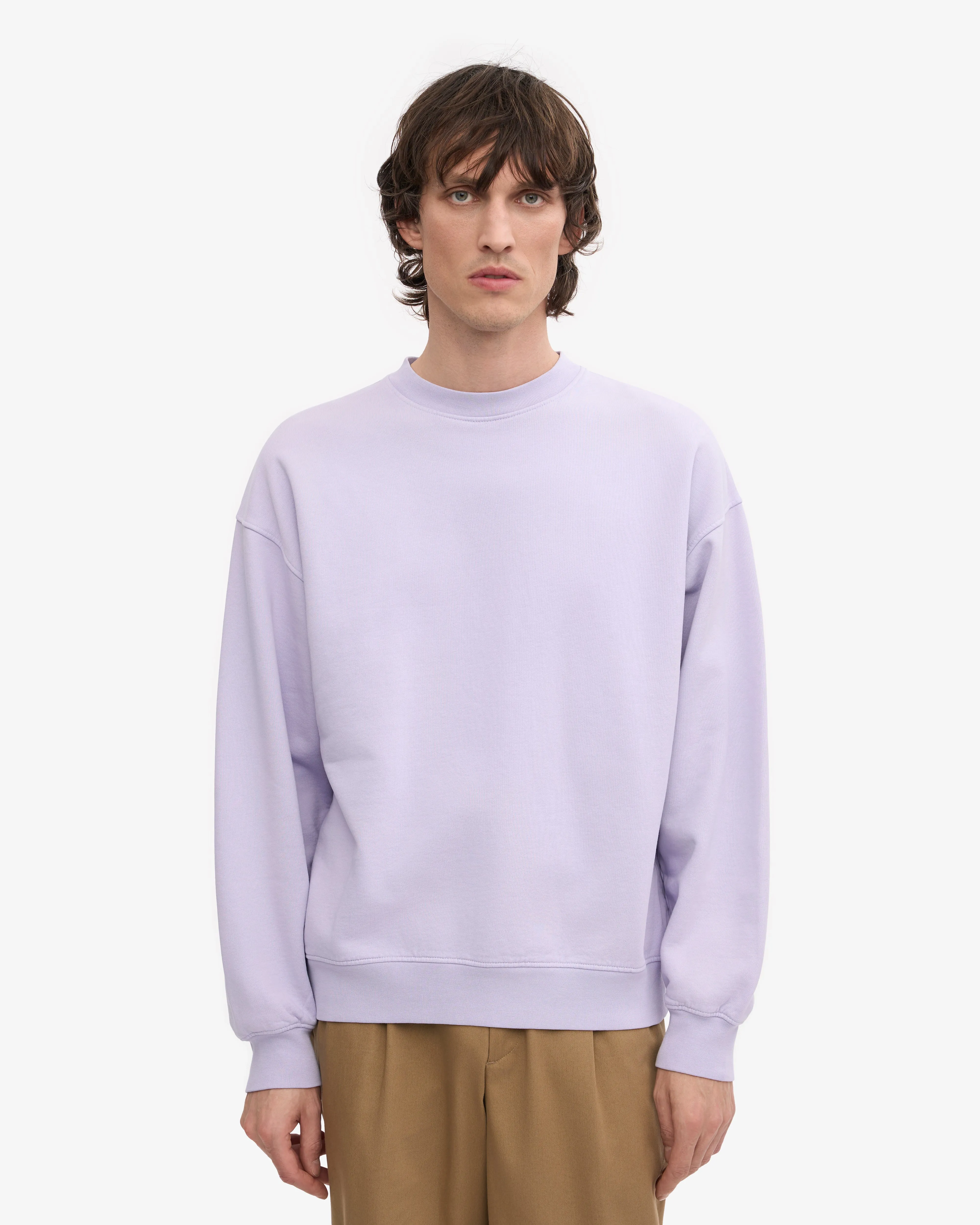 Organic Oversized Crew - Soft Lavender