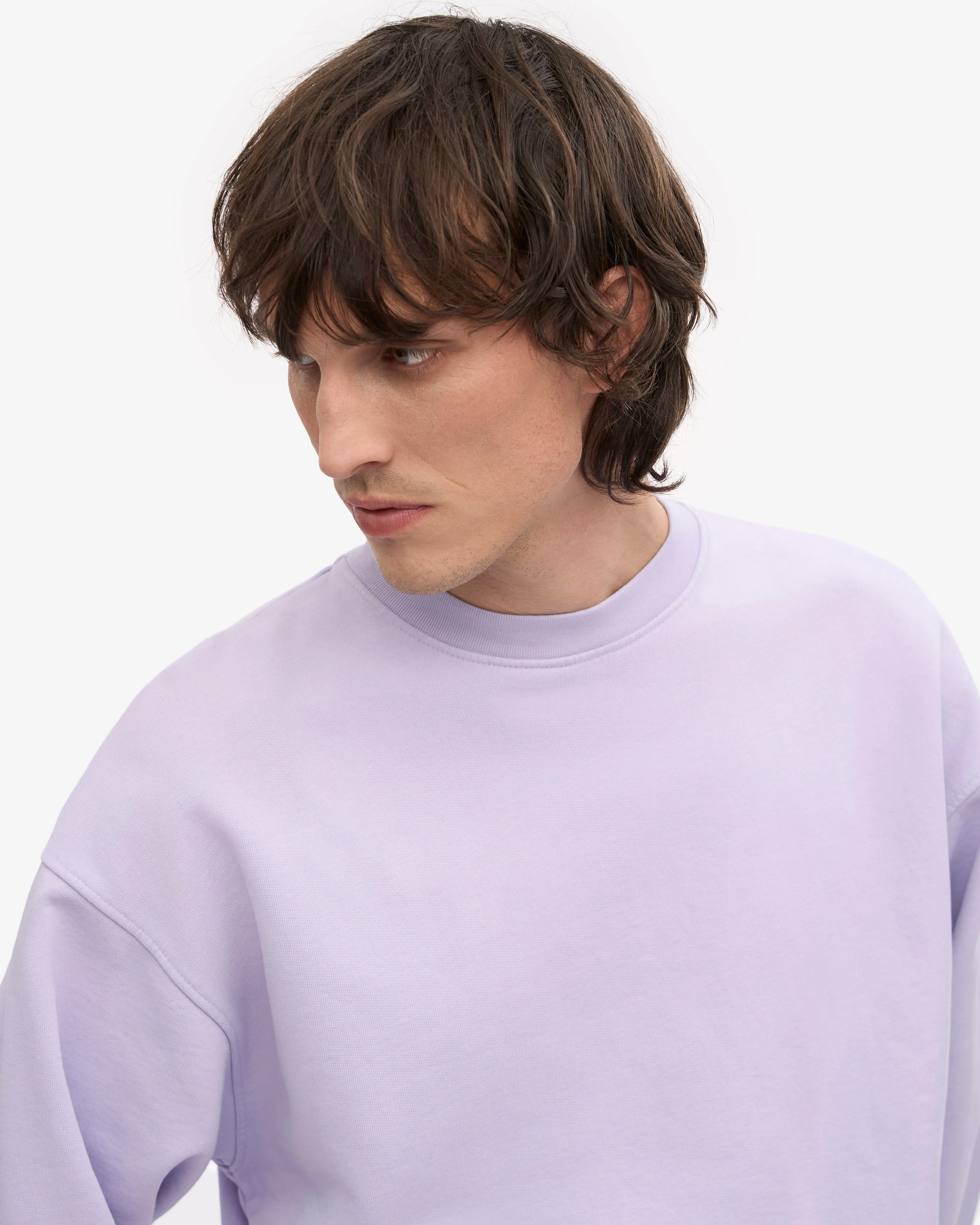 Organic Oversized Crew - Soft Lavender