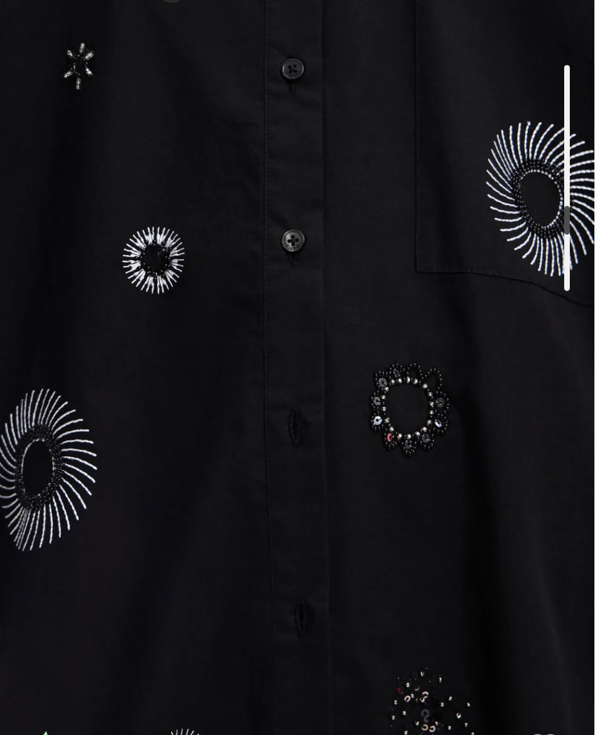 Oversize embroidered shirt Desigual