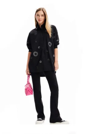 Oversize embroidered shirt Desigual