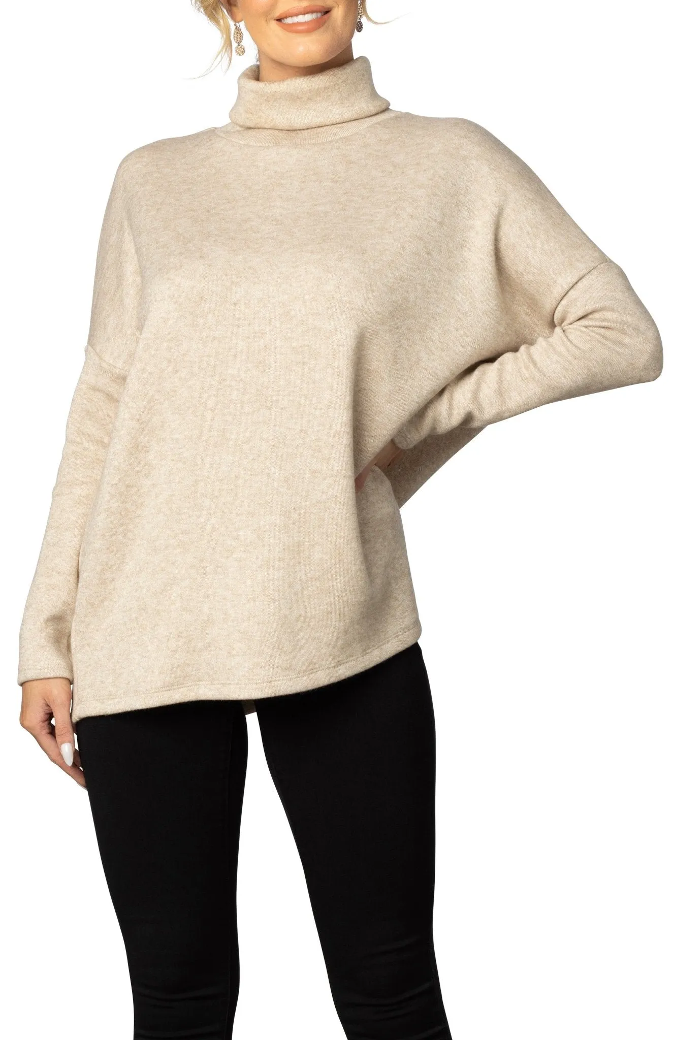 Paris Turtleneck Tunic Sweater