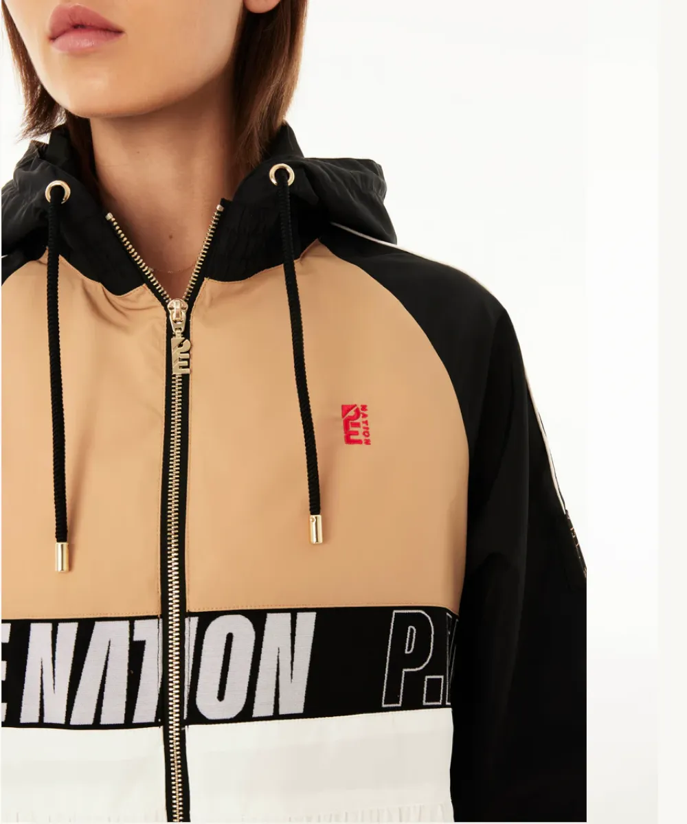 P.E Nation Cropped Man Down Jacket (Sand)