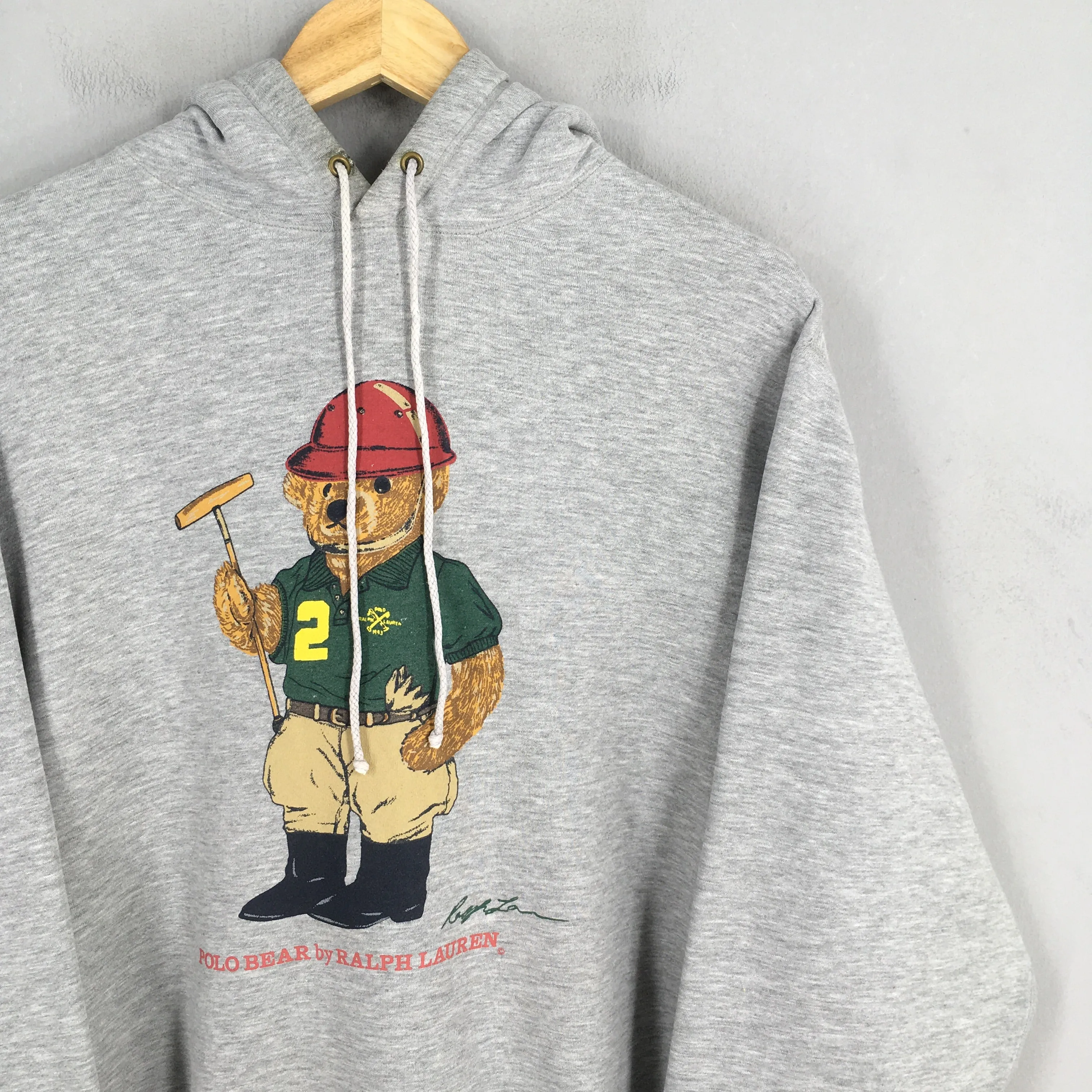 Polo Bear Ralph Lauren Hoodies Sweatshirt Medium