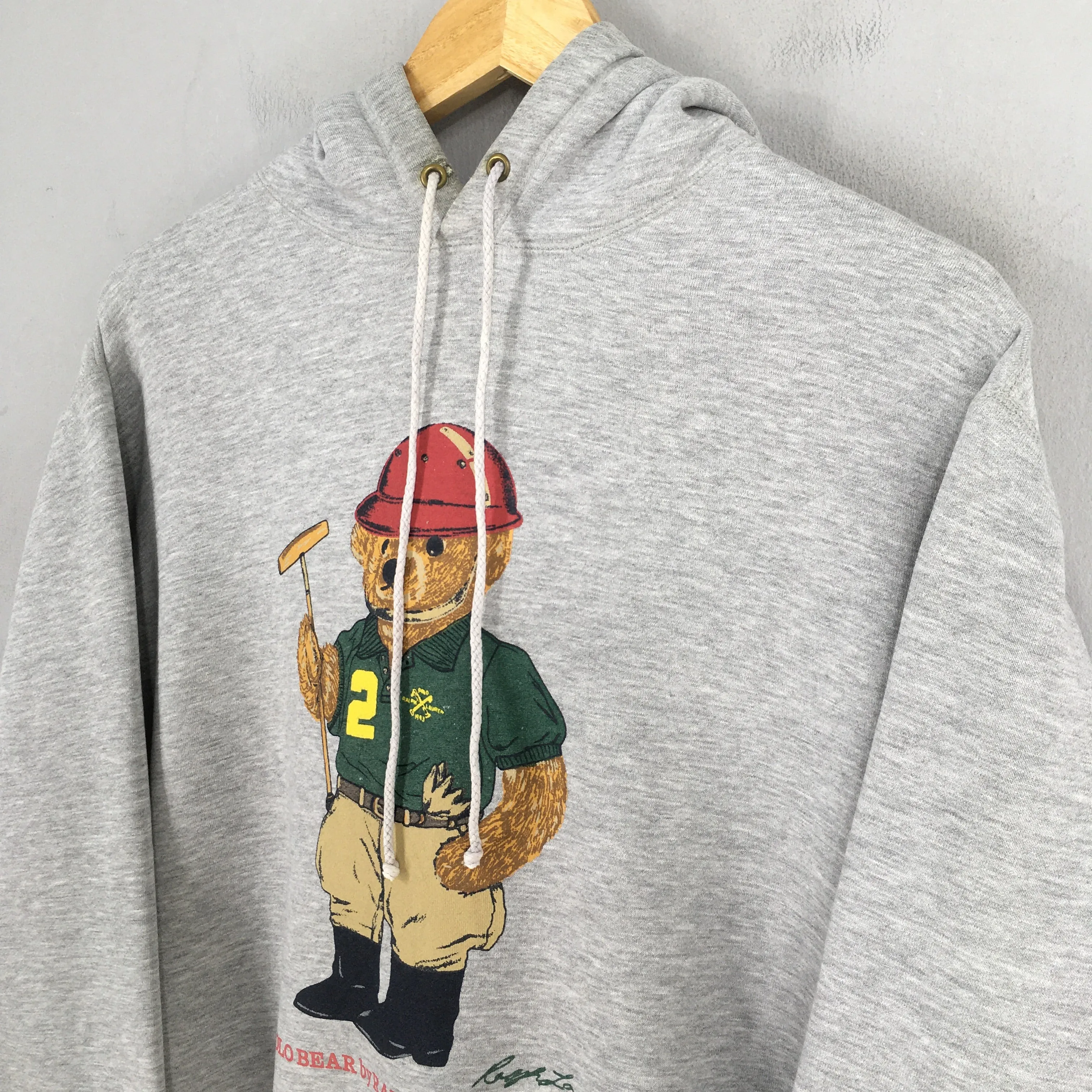 Polo Bear Ralph Lauren Hoodies Sweatshirt Medium