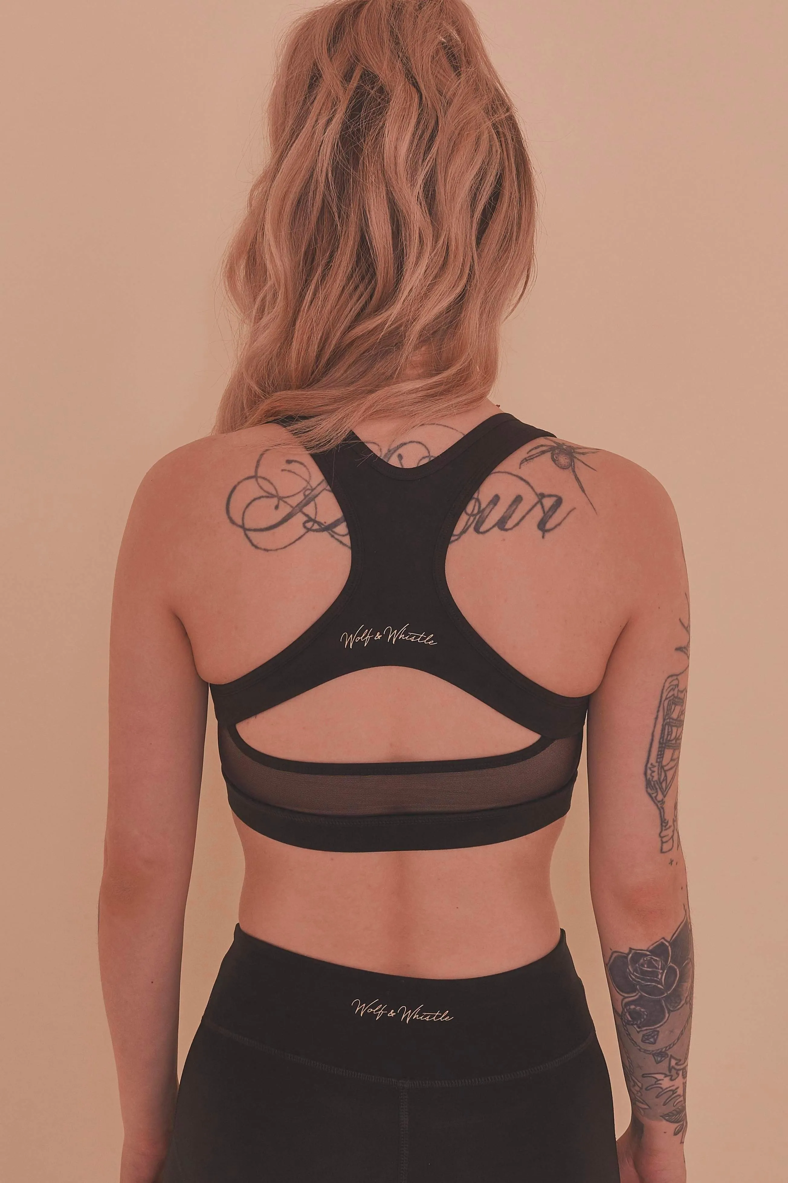 Racer Back Bra Black