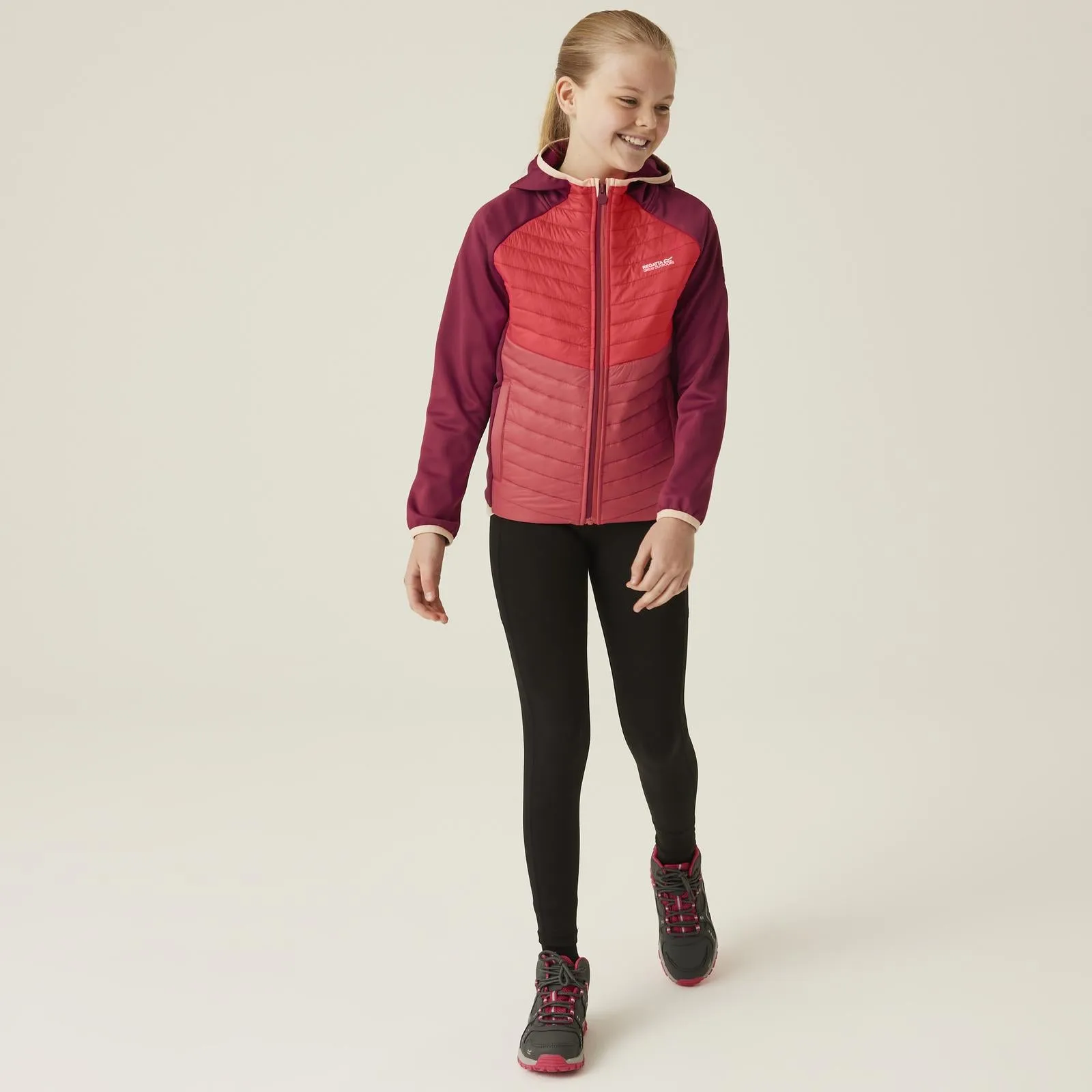 Regatta Kids Kielder Hybrid VIII Jacket - Rumba Red/Red Sky - 13YRS