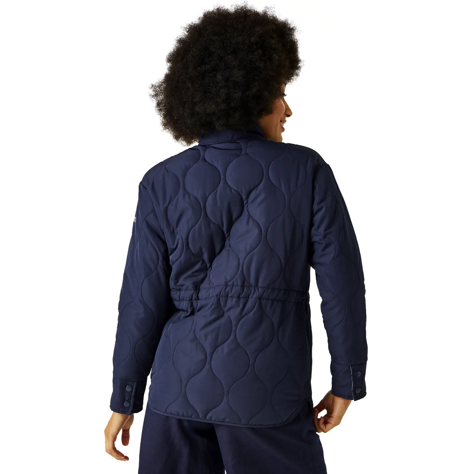 Regatta Womens Courcelle High Collar Padded Jacket -  Navy