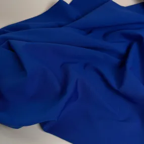 REMNANT 0.26 metre - Lapis Blue Viscose Ponte Roma Double Knit Fabric