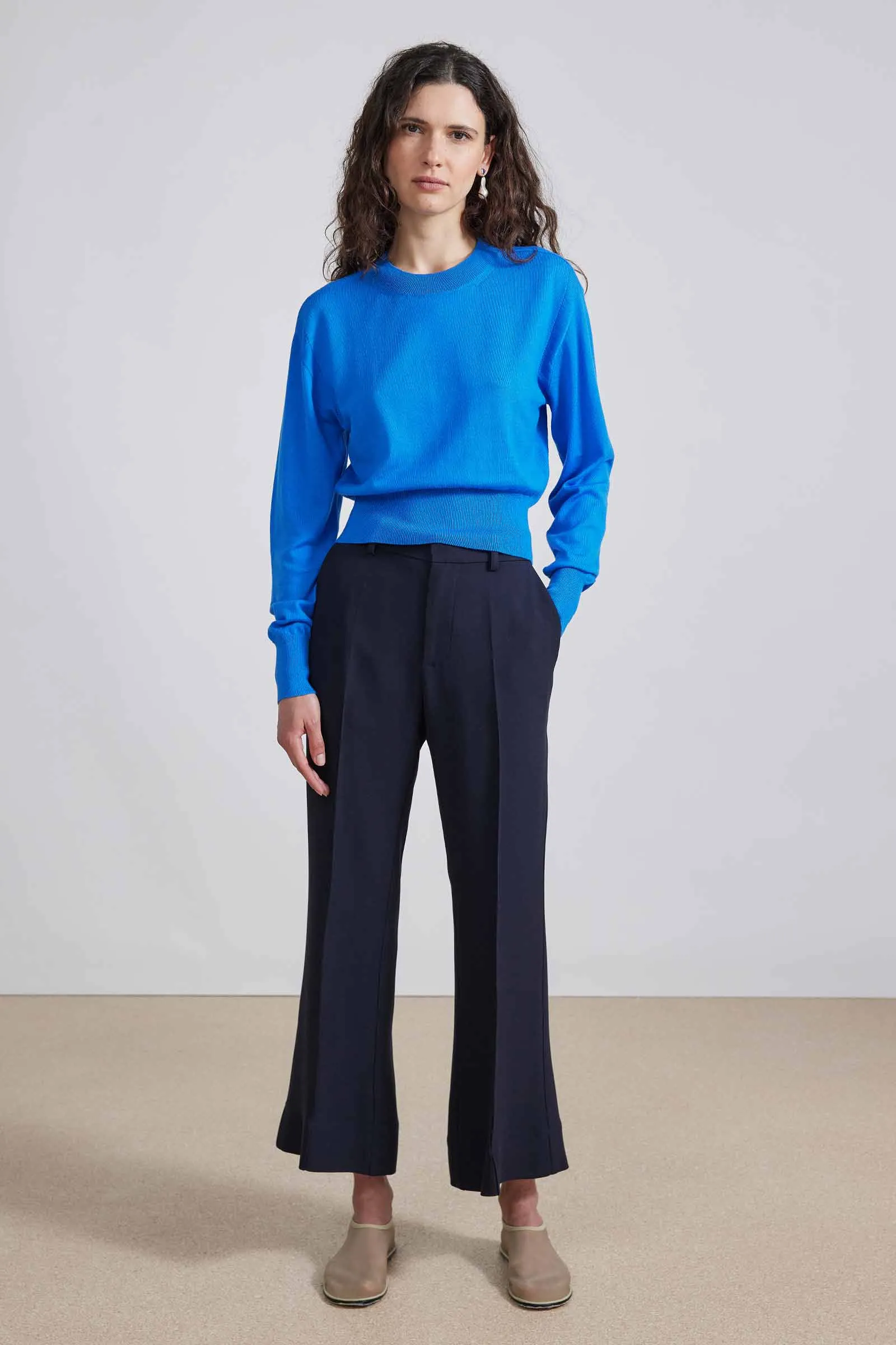 RENE FLARE TROUSER - MIDNIGHT