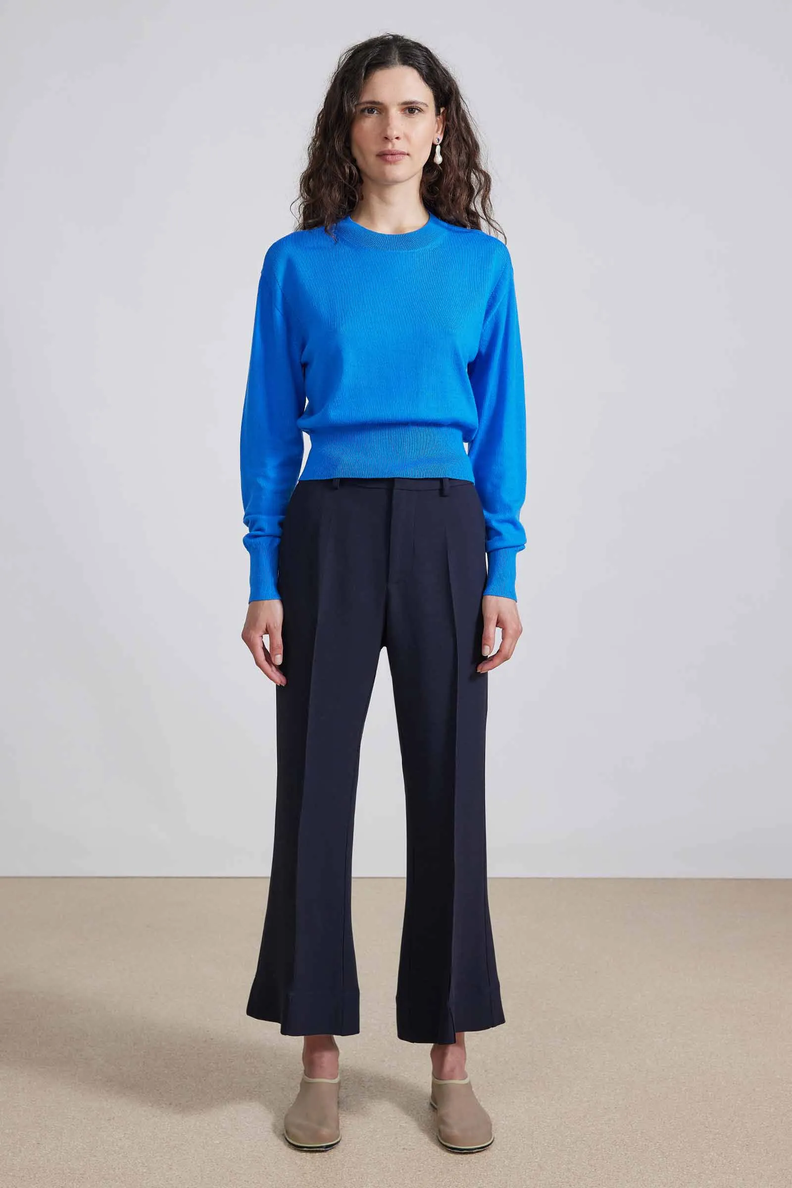 RENE FLARE TROUSER - MIDNIGHT