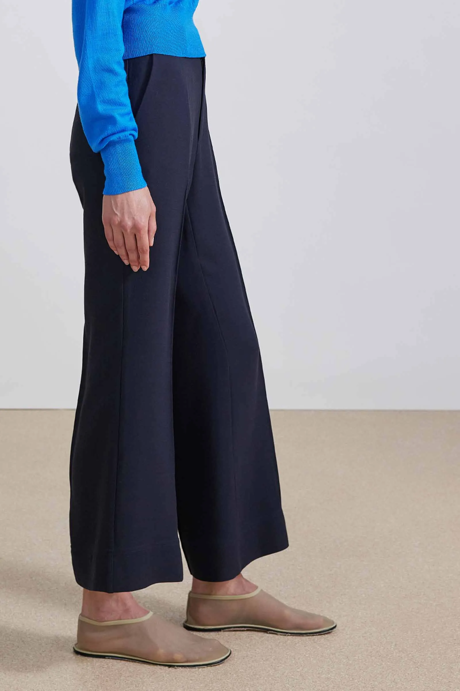 RENE FLARE TROUSER - MIDNIGHT