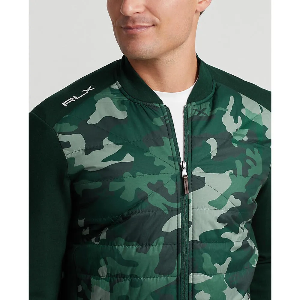 RLX Ralph Lauren Cool Wool Full Zip Golf Jacket - Hunt Club Green Camo