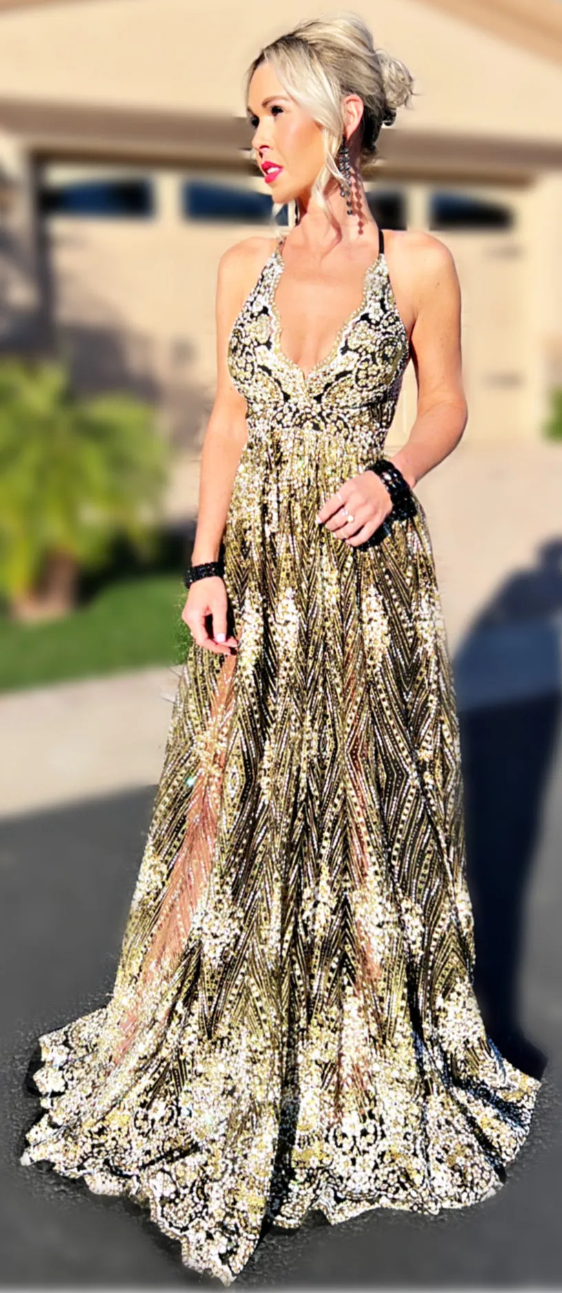 Sequin Stunner Maxi Dress