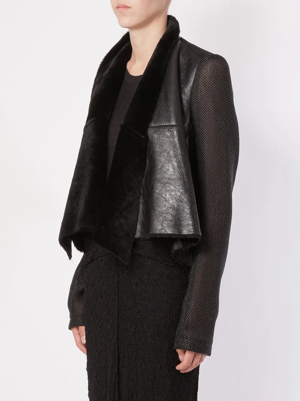 Sheep Skin Cropped Jacket