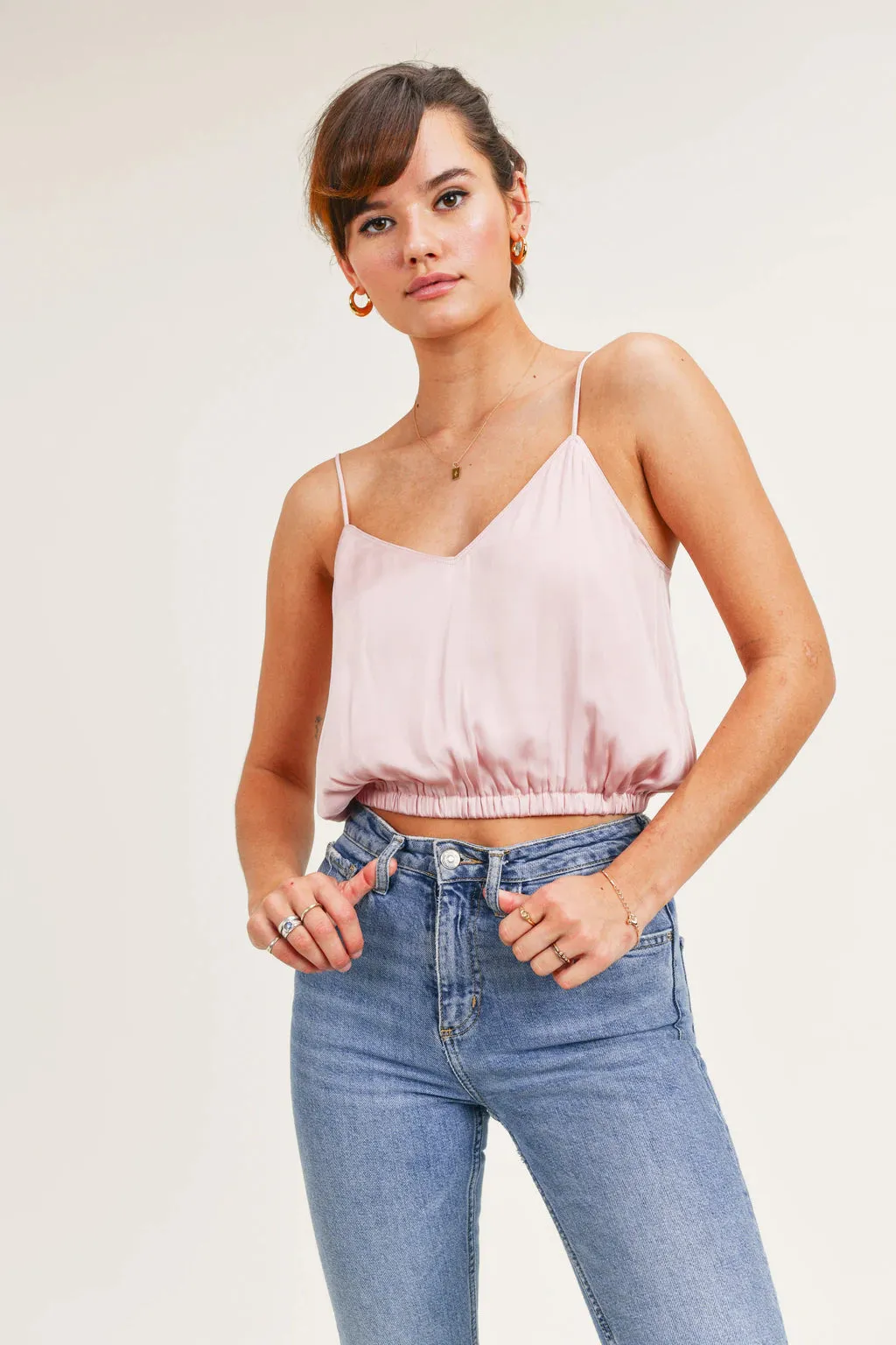 Silky Amore Top Cropped