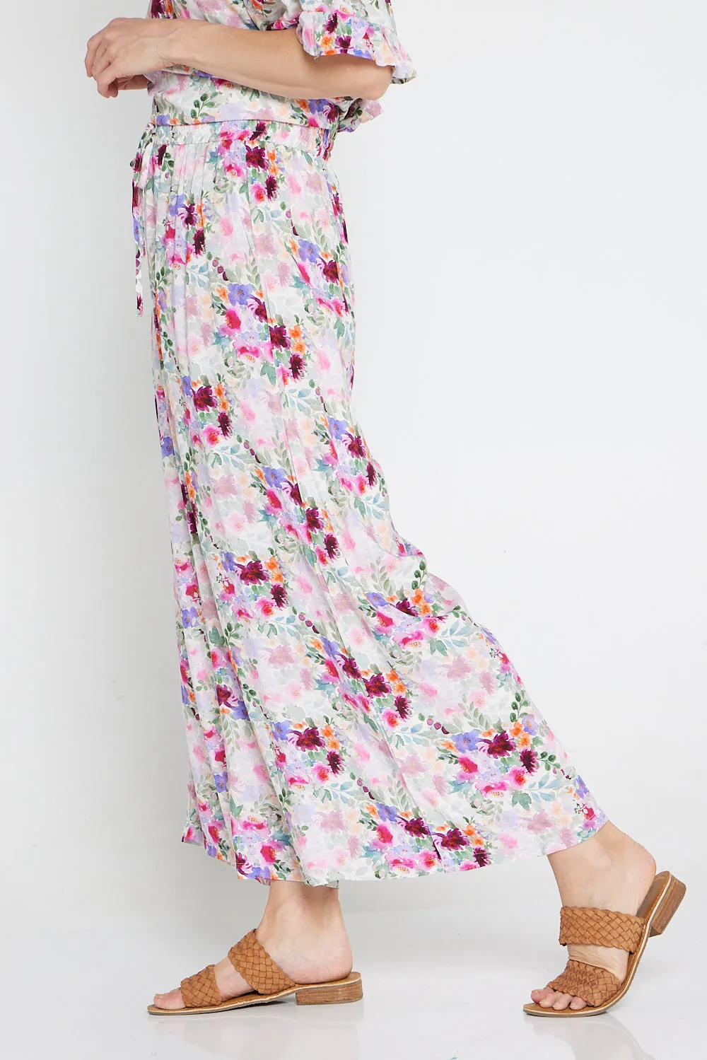 Solene Pants - Fern Floral